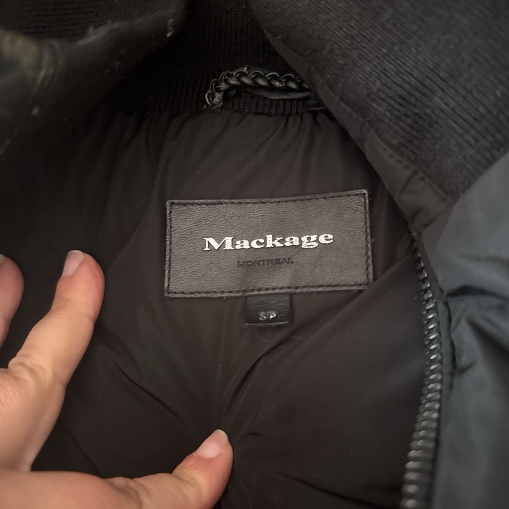 Mackage Classic Black Puffer Jacket